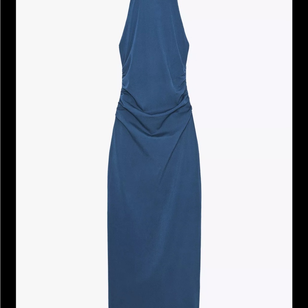 Zara Backless Blue Dress